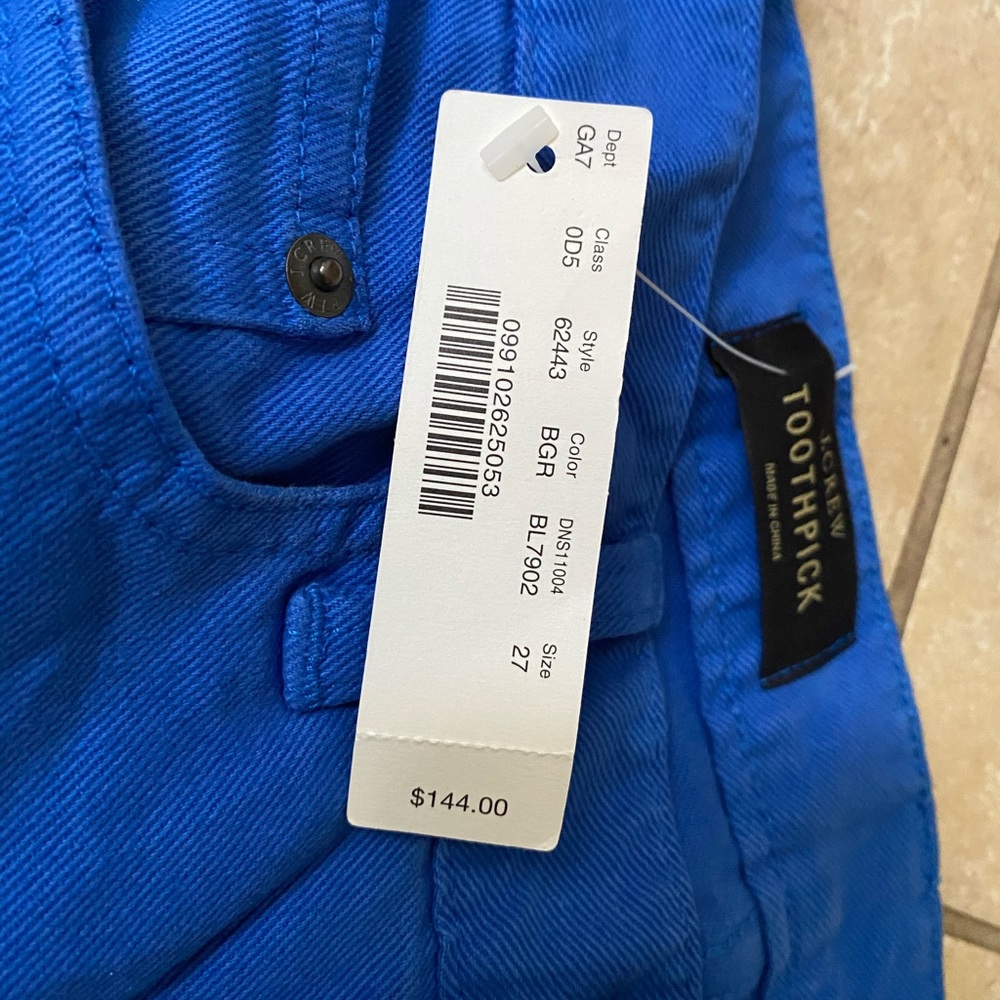 J Crew toothpick jeans
